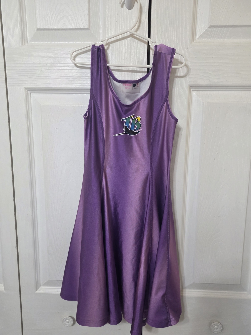MLB Purple Tank Skater Dress with Multicolor TB Logo
